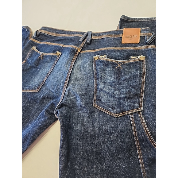 Sinclair Workers MVMT Women's Gino Jeans Dark Blue 26x29 New Without Tags - Picture 5 of 14